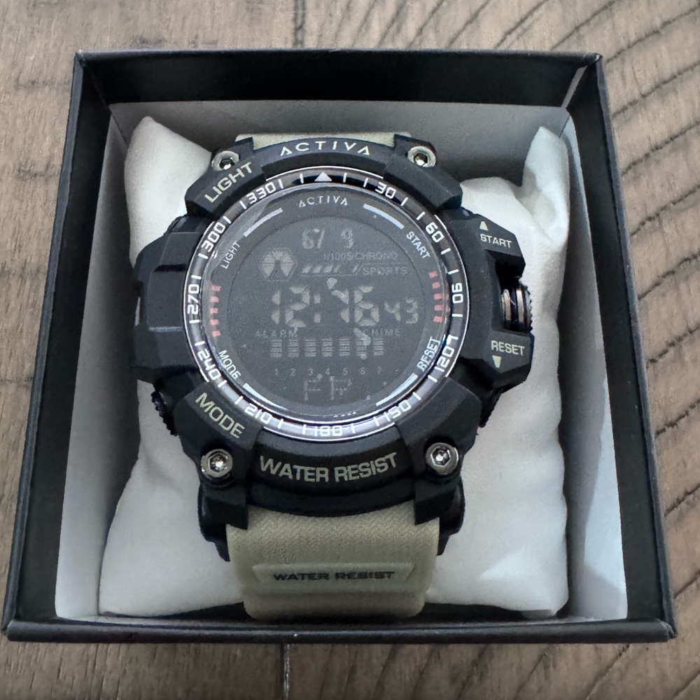 Activa X Invicta Digital Men's Watch - 56mm, Beige